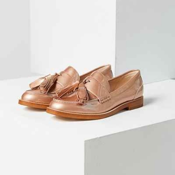 Kelsi Dagger Shoes - Kelsi Dagger Brooklyn Rose Gold Tassel loafer